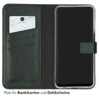 Selencia Echtleder Klapphülle Samsung Galaxy A15 (5G/4G) - Grün