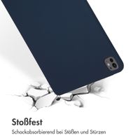 Accezz Liquid Silicone Back Cover mit Stifthalter Apple iPad Pro 13 (2025) M5 / (2024) M4 - Dunkelblau