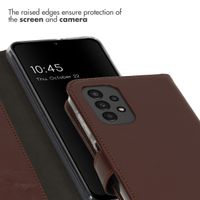 Selencia Echtleder Klapphülle Samsung Galaxy A13 (4G) - Braun