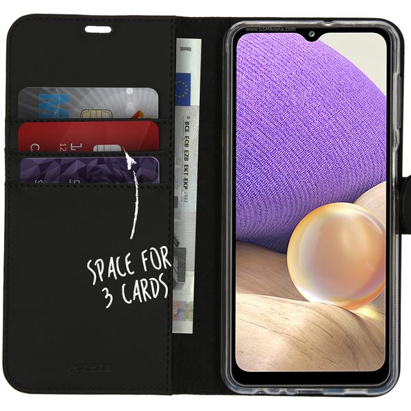 Accezz Wallet TPU Klapphülle Samsung Galaxy A32 (5G) - Schwarz