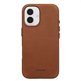 Accezz Vintage Leather Magsafe Backcover Apple iPhone 16 - Tabacco Cognac