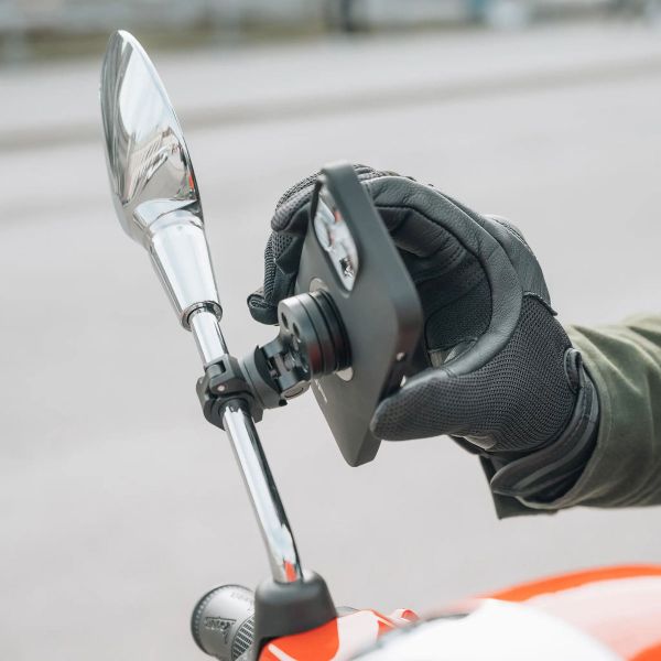 SP Connect Mirror Mount Pro SPC+ Handyhalterung für Scooter / Motorrad - Spiegelbefestigung - Schwarz