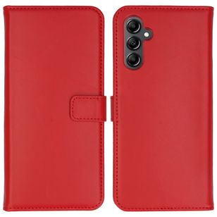 Selencia Echtleder Klapphülle Samsung Galaxy A14 (5G/4G) - Rot