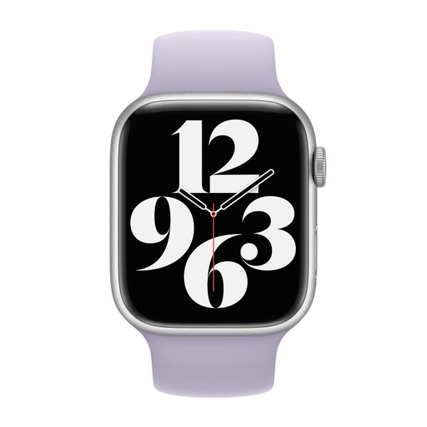 Apple Silikon Solo Loop für  Apple Watch | 38/40/41/42 mm - Größe 3 - Purple Fog