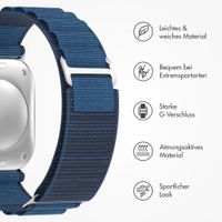 Accezz Nylon Alpine Armband für Apple Watch | 44/45/46/49 mm - Dark Blue