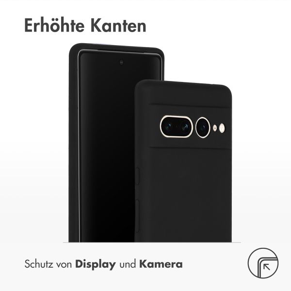 Accezz Liquid Silikoncase Google Pixel 7 Pro - Schwarz