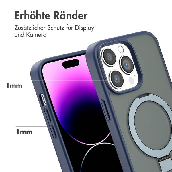 Accezz Ring Stand Backcover mit MagSafe Apple iPhone 14 Pro Max - Blau