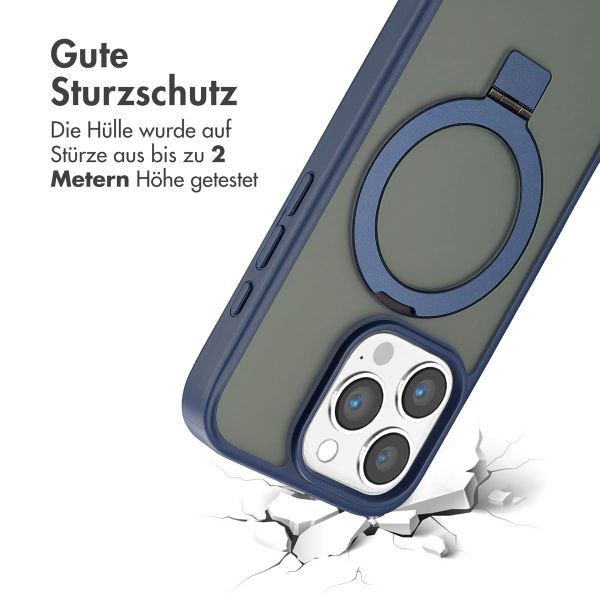 Accezz Ring Stand Backcover mit MagSafe Apple iPhone 16 Pro - Blau