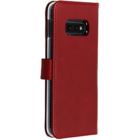 Selencia Echtleder Klapphülle Samsung Galaxy S10e - Rot