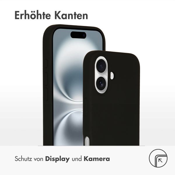 Accezz Liquid Silikoncase mit MagSafe Apple iPhone 16 - Schwarz