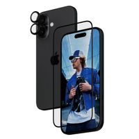 PanzerGlass 2-in-1 pack - Ultra-Wide Fit Anti-Bacterial Displayschutz incl. applicator + Camera Protector Apple iPhone 16