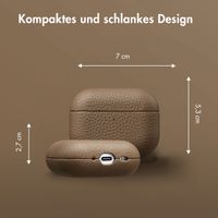 Accezz Echtleder Case  Apple Airpods Pro 3 - Taupe