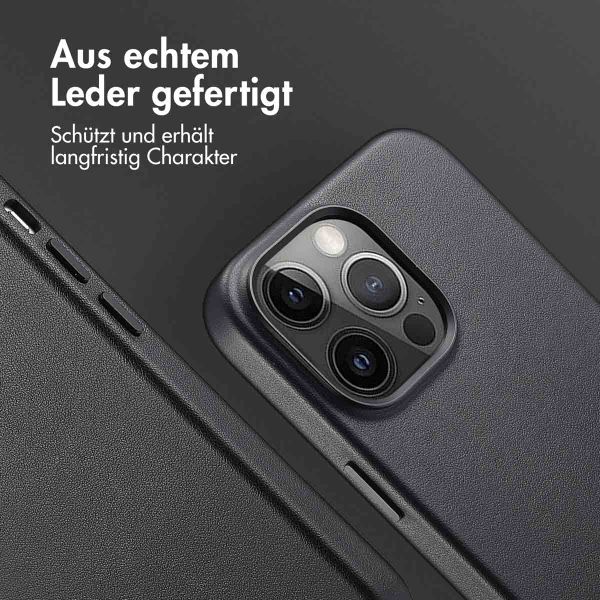 Accezz MagSafe Leather Backcover Apple iPhone 14 Pro Max - Onyx Black