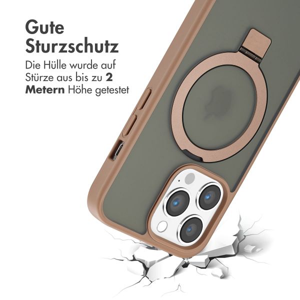 Accezz Ring Stand Backcover mit MagSafe Apple iPhone 13 Pro Max - Braun