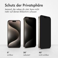 Accezz Privacy Displayschutz aus gehärtetem Glas Apple iPhone 15 Pro