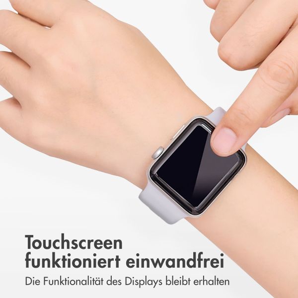 Accezz 2x Displayschutzfolie mit Applikator für die Apple Watch Series 10 / 11 / 12 - 42 mm