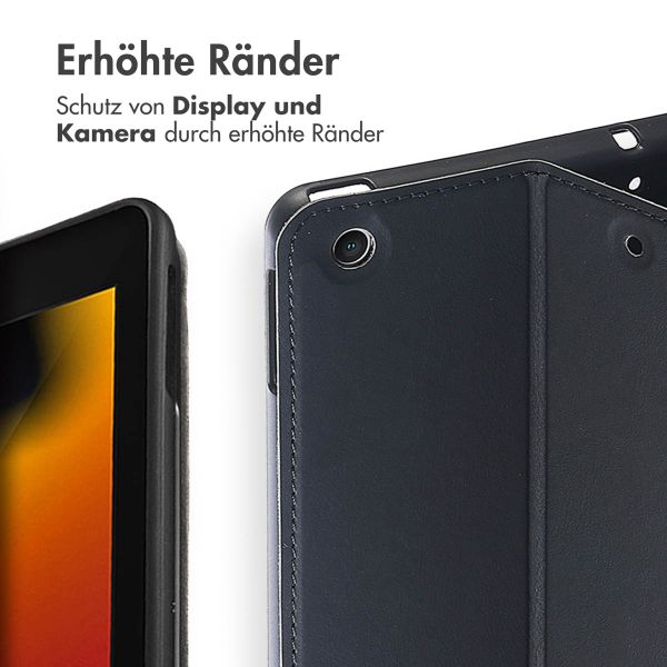 Accezz Classic Klapphülle Apple iPad 9 (2021) 10.2 Zoll / iPad 8 (2020) 10.2 Zoll / iPad 7 (2019) 10.2 Zoll - Schwarz