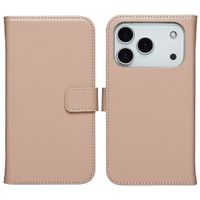 Selencia Echtleder Klapphülle Apple iPhone 17 Pro - Dusty Pink