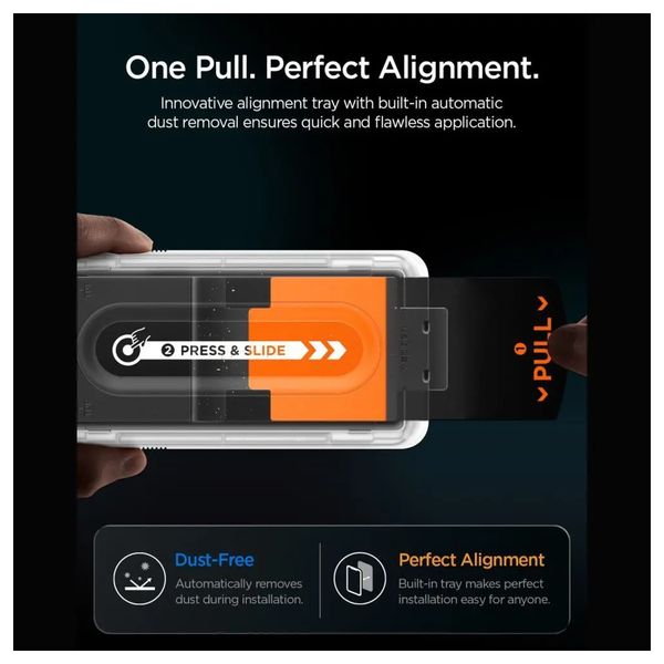 Spigen GLAStR Fit Displayschutzfolie 2er-Pack + Applicator Apple iPhone 18 Pro Max / 17 Pro Max / 16 Pro Max