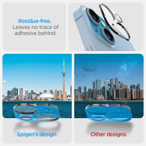 Spigen GLAStR Optik Camera Lens Protector - Kamerainsel-Schutz (2er-Pack) Apple iPhone 14 / 14 Plus - Transparent
