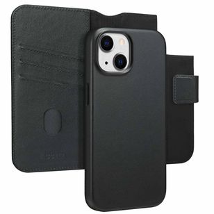 Accezz 2-in-1 Klapphülle aus Leder mit MagSafe Apple iPhone 15 - Onyx Black