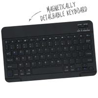 Accezz Bluetooth Keyboard Klapphülle Apple iPad 6 (2018) 9.7 Zoll / iPad 5 (2017) 9.7 Zoll - AZERTY / FR - Schwarz