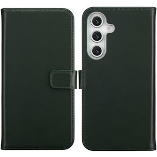 Selencia Echtleder Klapphülle Samsung Galaxy S25 FE - Grün