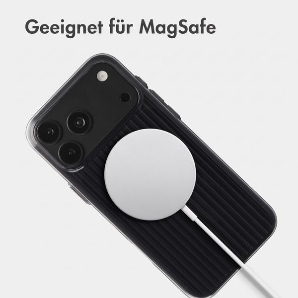 Accezz Lite Backcover mit MagSafe | Fluted | Apple iPhone 18 Pro / 17 Pro - Glossy Black