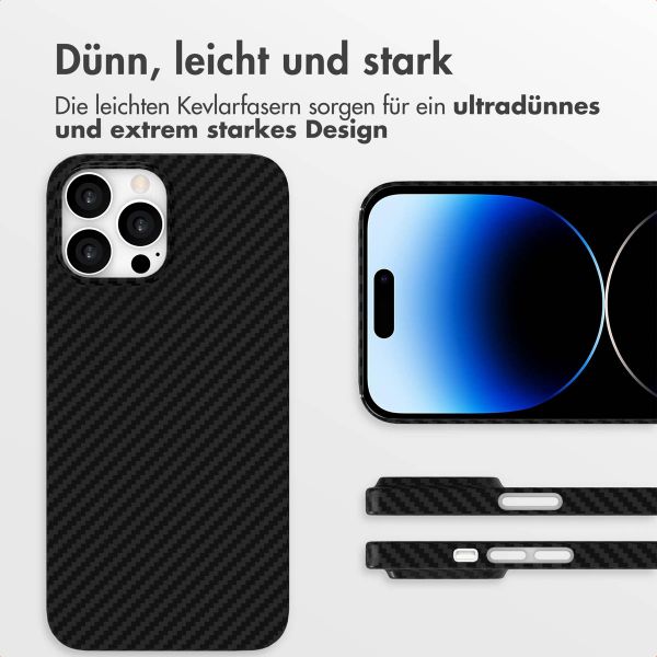 Accezz MagSafe Kevlar® Hülle Apple iPhone 14 Pro Max - Schwarz