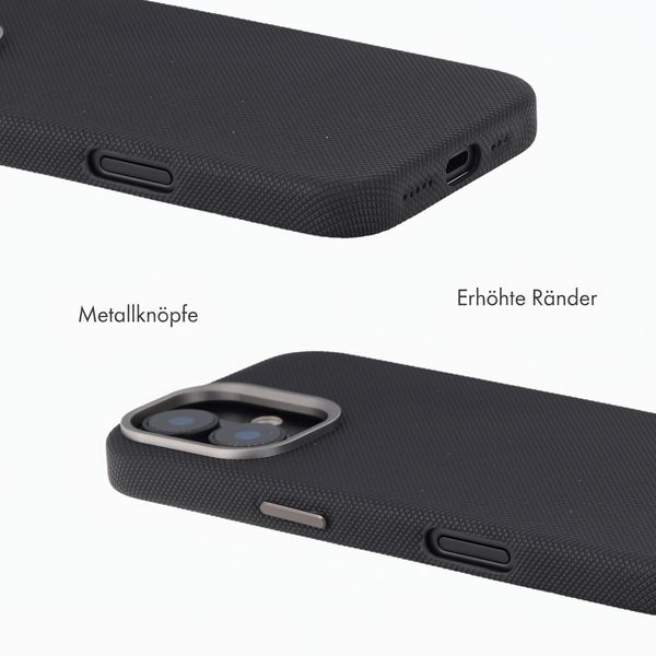 Accezz Mesh Backcover mit MagSafe Apple iPhone 16 - Schwarz