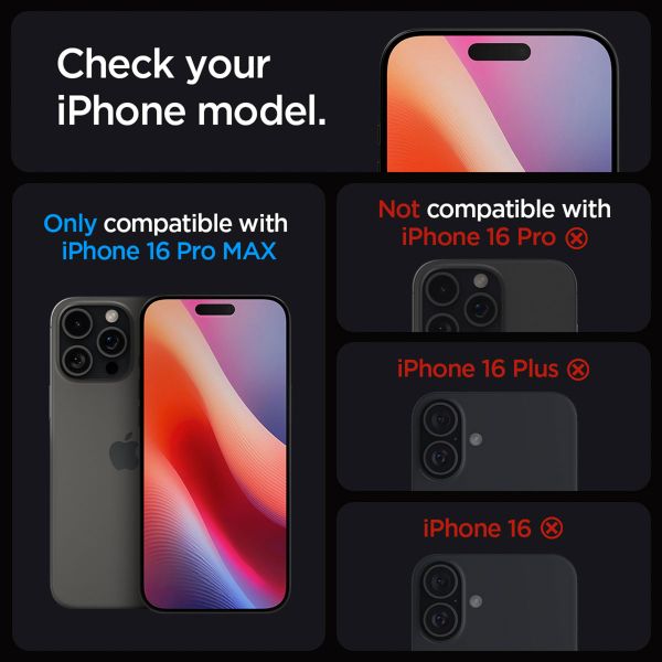 Spigen GLAStR Privacy EZ Fit Displayschutzfolie + Applicator - 2er-Pack Apple iPhone 16 Pro Max / 17 Pro Max