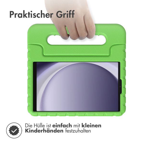 Accezz SchutzHülle mit Handgriff kindersicher Samsung Galaxy Tab A11 / A9 8.7 Zoll - Grün