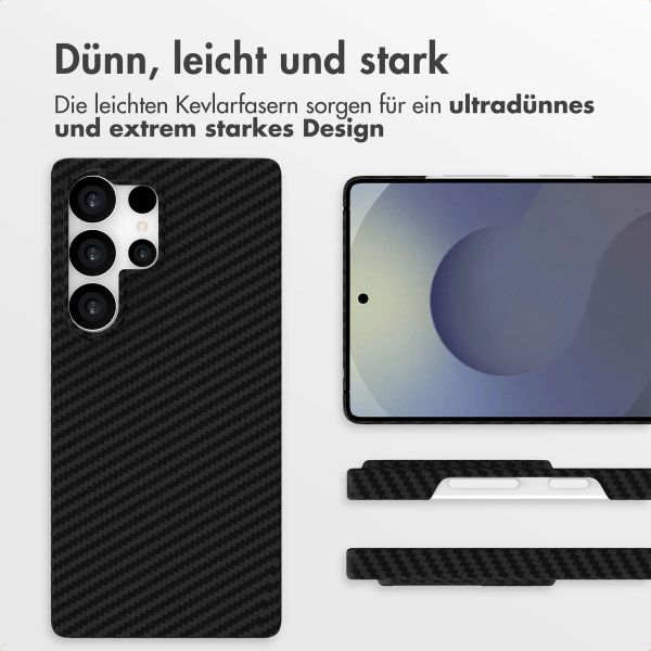 Accezz MagSafe Kevlar® Hülle Samsung Galaxy S25 Ultra - Schwarz