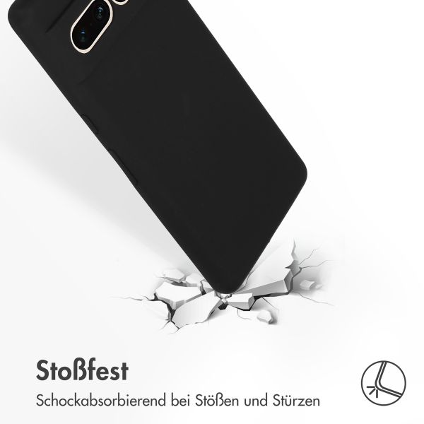 Accezz Liquid Silikoncase Google Pixel 7 Pro - Schwarz
