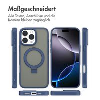 Accezz Ring Stand Backcover mit MagSafe Apple iPhone 16 Pro Max - Blau
