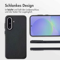 Accezz MagSafe Leather Backcover Samsung Galaxy A36 / A56 - Onyx Black