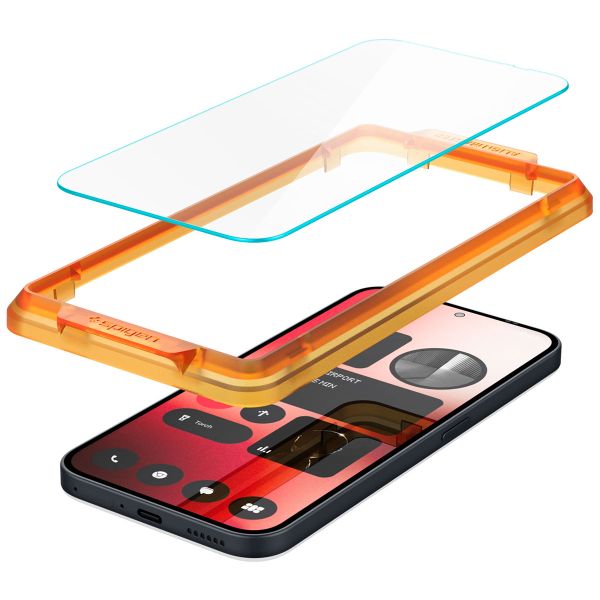 Spigen GLAStR Fit Displayschutzfolie 2er-Pack + Applicator Nothing Phone (2a) / (2a) Plus
