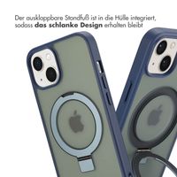 Accezz Ring Stand Backcover mit MagSafe Apple iPhone 14 - Blau