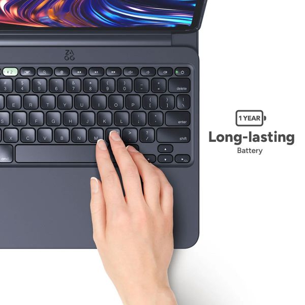 ZAGG Pro Keys 2 keyboard Klapphülle Apple iPad Pro 11 (2025) M5 / (2024) M4 - AZERTY / FR - Schwarz