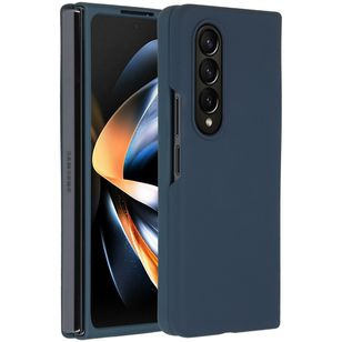 Accezz Liquid Silikoncase Samsung Galaxy Z Fold 4 - Dunkelblau