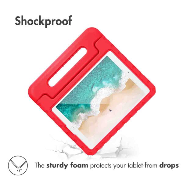 Accezz SchutzHülle mit Handgriff kindersicher Apple iPad 9 (2021) 10.2 Zoll / iPad 8 (2020) 10.2 Zoll / iPad 7 (2019) 10.2 Zoll - Rot