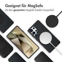 Accezz MagSafe Leather Backcover Samsung Galaxy S25 Ultra - Onyx Black