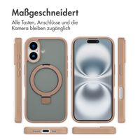 Accezz Ring Stand Backcover mit MagSafe Apple iPhone 16 - Braun