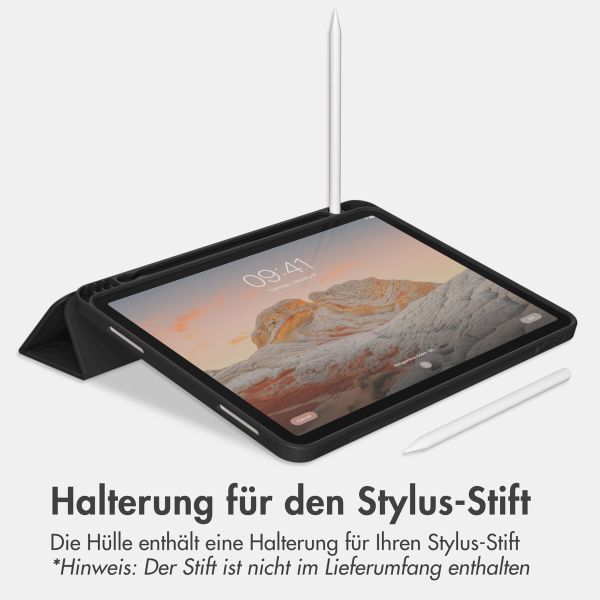 Accezz Smarte Klapphülle aus Silikon Apple iPad Air 13 Zoll (2026) M4 / (2025) M3 / (2024) M2 - Schwarz