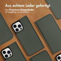 Accezz Premium Leather Slim Klapphülle Apple iPhone 14 Pro Max - Grün