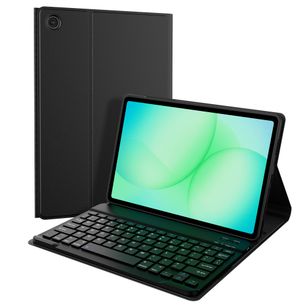 Accezz Bluetooth Keyboard Klapphülle Samsung Galaxy Tab A11 Plus - AZERTY / FR - Schwarz