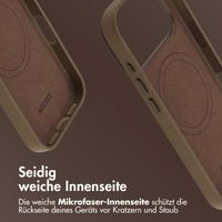Accezz MagSafe Leather Backcover Apple iPhone 17 Pro - Kaffeebraun