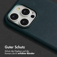 Accezz Vintage Leather Magsafe Backcover Apple iPhone 15 Pro Max - Smokey Green
