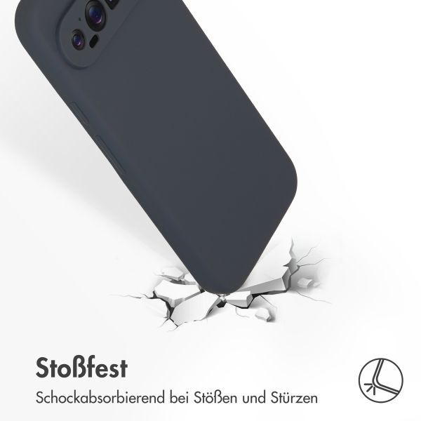Accezz Liquid Silikoncase Google Pixel 9 Pro XL - Dunkelblau