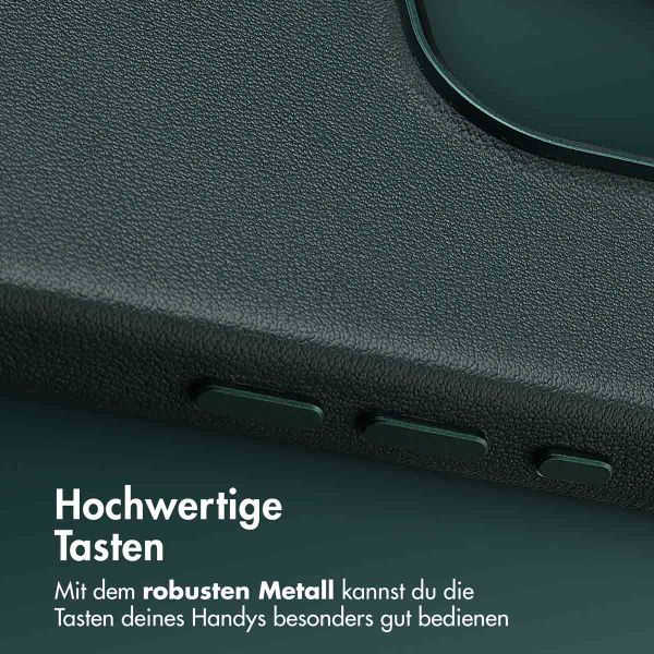 Accezz MagSafe Leather Backcover Apple iPhone 16 Pro - Cedar Green